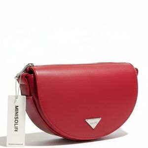 NWT Cute Red Fashionable Miniso Crossbody Sling Bag!!